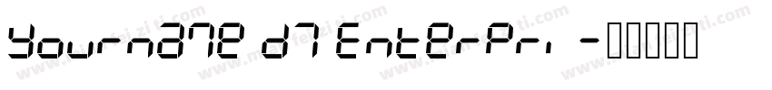Yourname D7 Enterpri字体转换